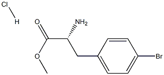 (R)-methyl 2-amino-3-(4-bromophenyl)propanoate hydrochloride Struktur