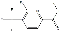 6-Hydroxy-5-trifluoromethyl-pyridine-2-carboxylic acid methyl ester Struktur