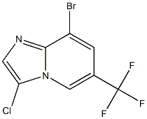 8-Bromo-3-chloro-6-trifluoromethyl-imidazo[1,2-a]pyridine Struktur