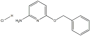 6-Benzyloxy-pyridin-2-ylamine HCL Struktur