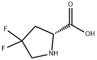 (2R)-4,4-二氟吡咯烷-2-羧酸 結(jié)構(gòu)式