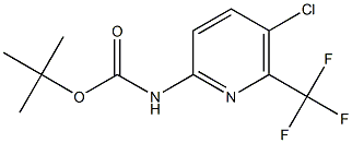 (5-Chloro-6-trifluoromethyl-pyridin-2-yl)-carbamic acid tert-butyl ester Struktur