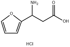 3-AMINO-3-(FURAN-2-YL)PROPANOIC ACID HYDROCHLORIDE Struktur