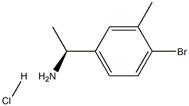 (1S)-1-(4-BROMO-3-METHYLPHENYL)ETHYLAMINE HYDROCHLORIDE, 2193052-11-6, 結(jié)構(gòu)式