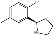 (2R)-2-(2-BROMO-5-METHYLPHENYL)PYRROLIDINE Struktur