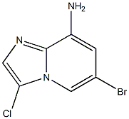 6-Bromo-3-chloro-imidazo[1,2-a]pyridin-8-ylamine Struktur