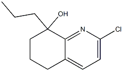 2-chloro-8-propyl-5,6,7,8-tetrahydroquinolin-8-ol Struktur