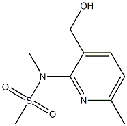 N-(3-(hydroxymethyl)-6-methylpyridin-2-yl)-N-methylmethanesulfonamide Struktur