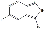 3-Bromo-5-iodo-2H-pyrazolo[3,4-c]pyridine Struktur