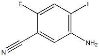 5-Amino-2-fluoro-4-iodo-benzonitrile Struktur