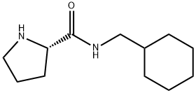 (2S)-N-(cyclohexylmethyl)pyrrolidine-2-carboxamide Struktur