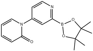 2'-(4,4,5,5-tetramethyl-1,3,2-dioxaborolan-2-yl)-2H-[1,4'-bipyridin]-2-one Struktur