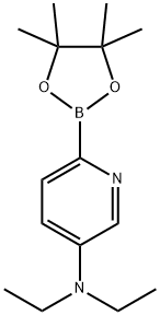 N,N-diethyl-6-(4,4,5,5-tetramethyl-1,3,2-dioxaborolan-2-yl)pyridin-3-amine Struktur