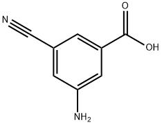 3-Amino-5-cyanobenzoic acid Struktur