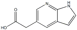 2-(1H-PYRROLO[2,3-B]PYRIDIN-5-YL)ACETIC ACID Struktur