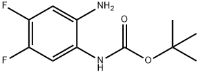 tert-Butyl (2-amino-4,5-difluorophenyl)carbamate Struktur