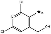 4-Pyridinemethanol, 3-amino-2,6-dichloro- Struktur