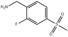 (2-fluoro-4-(methylsulfonyl)phenyl)methanamine Struktur