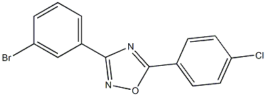 3-(3-Bromophenyl)-5-(4-chlorophenyl)-1,2,4-oxadiazole Struktur