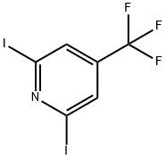 2,6-Diiodo-4-(trifluoromethyl)pyridine Struktur