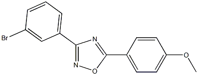 3-(3-Bromophenyl)-5-(4-methoxyphenyl)-1,2,4-oxadiazole Struktur