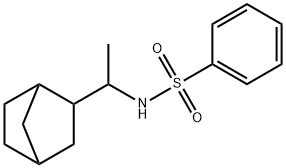 N-(1-bicyclo[2.2.1]hept-2-ylethyl)benzenesulfonamide Struktur