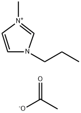 1-METHYL-3-PROPYL-1H-IMIDAZOLIUM ACETATE Struktur