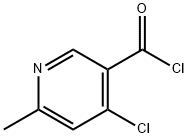 4-chloro-6-methylnicotinoyl chloride Struktur