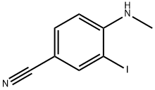 3-Iodo-4-methylamino-benzonitrile Struktur