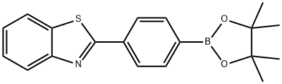 2-(4-(4,4,5,5-tetramethyl-1,3,2-dioxaborolan-2-yl)phenyl)benzo[d]thiazole Struktur