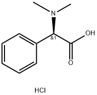 (R)-a-(Dimethylamino)benzeneacetic acid HCl Struktur