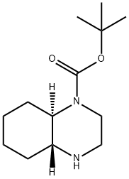 (4aR,8aR)-tert-butyl octahydroquinoxaline-1(2H)-carboxylate Struktur