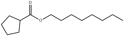 Cyclopentanecarboxylic acid octyl ester Struktur