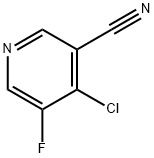 4-chloro-5-fluoronicotinonitrile Struktur