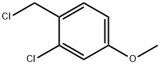 2-Chloro-1-(chloromethyl)-4-methoxybenzene Struktur