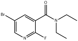 5-Bromo-N,N-diethyl-2-fluoronicotinamide Struktur