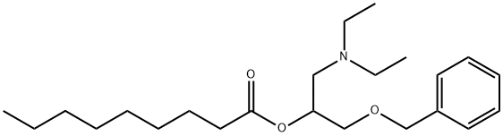 1-(benzyloxy)-3-(diethylamino)propan-2-yl nonanoate Struktur