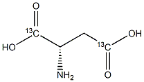 L-ASPARTIC ACID (1,4-13C2) Struktur