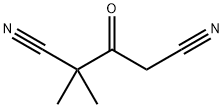 2,2-dimethyl-3-oxopentanedinitrile Struktur