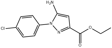 ethyl 5-amino-1-(4-chlorophenyl)-1H-pyrazol-3-carboxylate Struktur