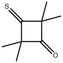 2,2,4,4-Tetramethylcyclobutane-1-one-3-thione Struktur