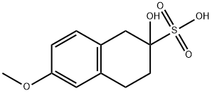 1,2,3,4-Tetrahydro-2-hydroxy-6-methoxy-2-naphthalenesulfonic acid Struktur