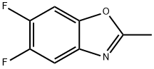 5,6-Difluoro-2-methyl-benzooxazole Struktur