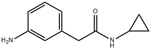 3-amino-N-cyclopropylbenzeneacetamide Struktur