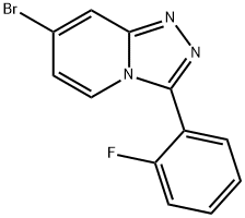 7-Bromo-3-(2-fluorophenyl)-[1,2,4]triazolo[4,3-a]pyridine Struktur