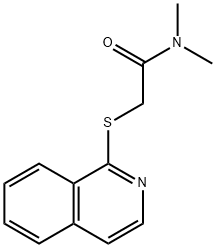 2-(1-isoquinolinylsulfanyl)-N,N-dimethylacetamide Struktur