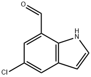 5-Chloro-1H-indole-7-carbaldehyde Struktur