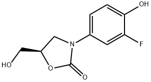 (R)-3-(3-fluoro-4-hydroxyphenyl)-5-(hydroxymethyl)oxazolidin-2-one Struktur