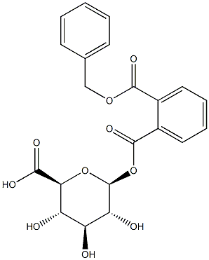 beta-D-Glucopyranuronic acid 1-(2-((benzyloxy)carbonyl)benzoate) Struktur