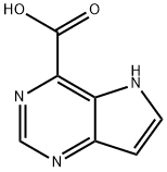 5H-pyrrolo[3,2-d]pyrimidine-4-carboxylic acid Struktur